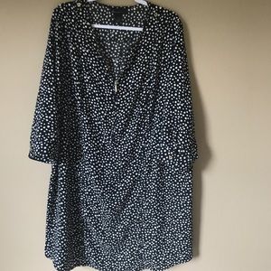 Lane Bryant polka dot dress